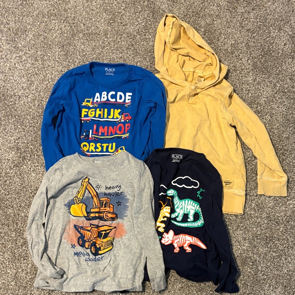 The Children's Place Colorful Long Sleeve Tees Set